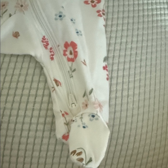 Carters : Floral Print Baby Footie - Picture 3 of 5